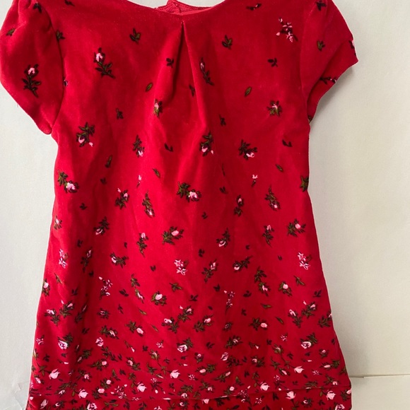 Old Navy girls velvet dress w/ roses. - Picture 3 of 3